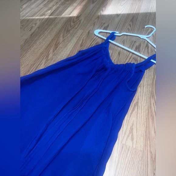 Vibrant Blue Halter Dress - Picture 2 of 8